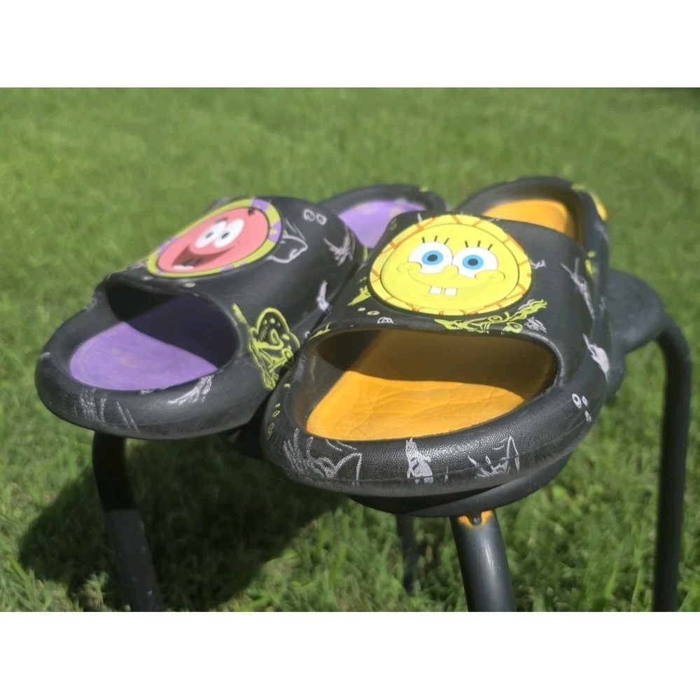 Nickelodeon Spongebob Squarepants Slides Men's Size 13 GroundUp